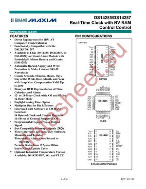 DS14285+ datasheet  